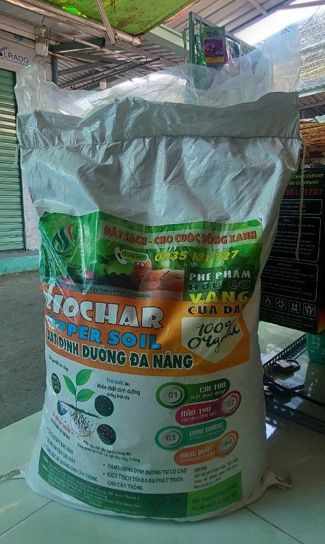 Đất Trộn Sẵn Giàu Dinh Dưỡng biochar Chanabico